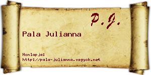 Pala Julianna névjegykártya